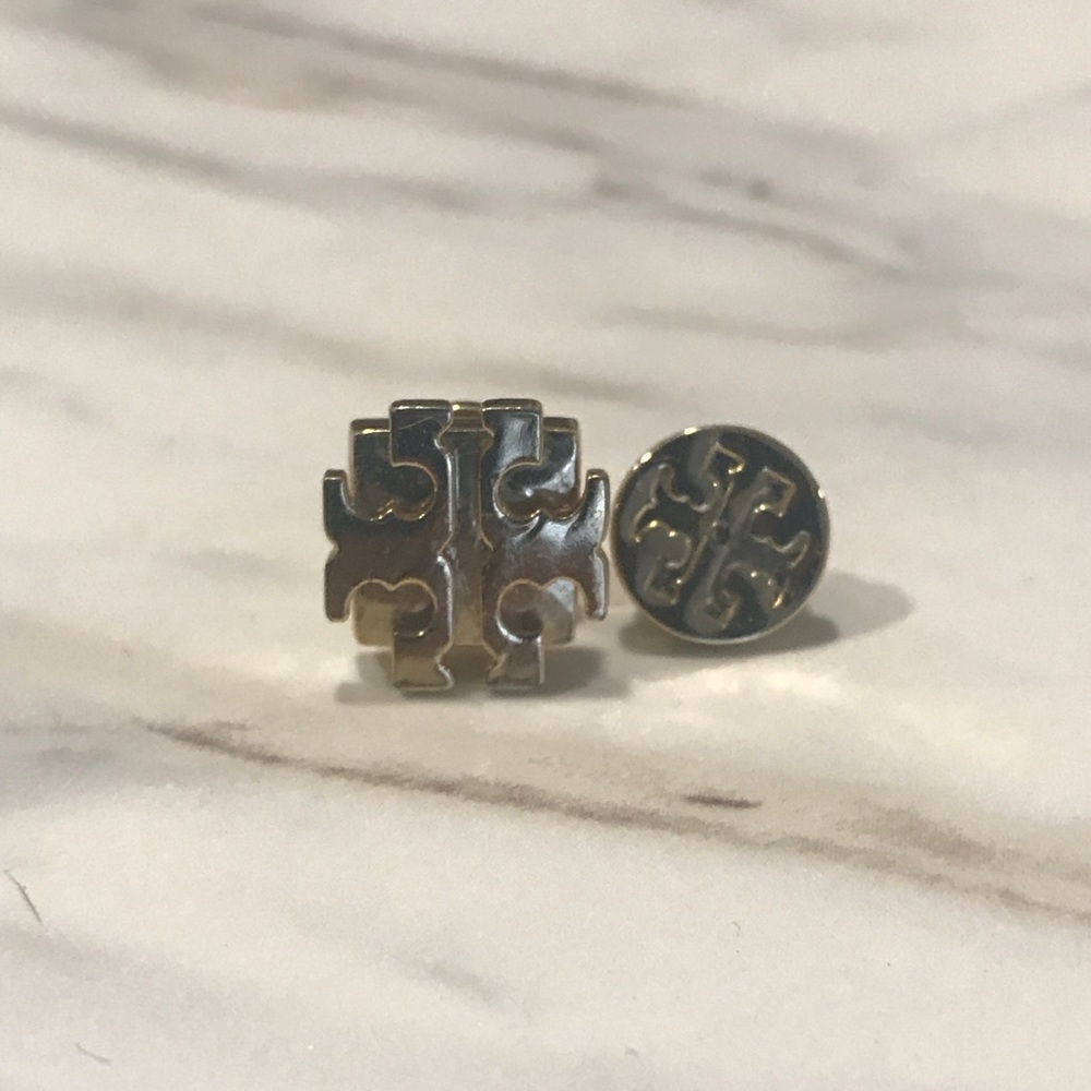 Tory Burch logo earrings